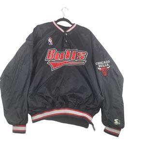 Vintage Men's Chicago Bulls starter pullover black XXL